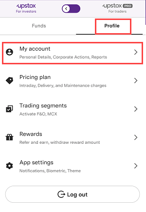 Upstox Add Nominee Online
