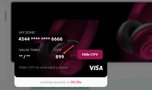 Check Axis Bank Credit card number, expiry cvv online