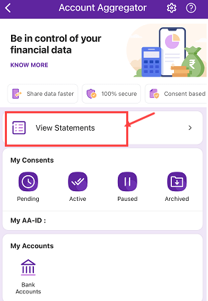 Check Bank Statement PhonePe