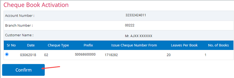 Activate Online New Cheque Book of Central Bank of India Account