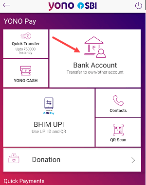 Add Beneficiary YONO SBI