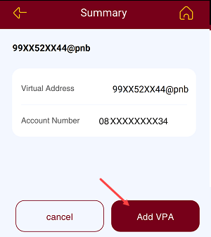 Create PNB Bank Account UPI ID on Mobile Banking
