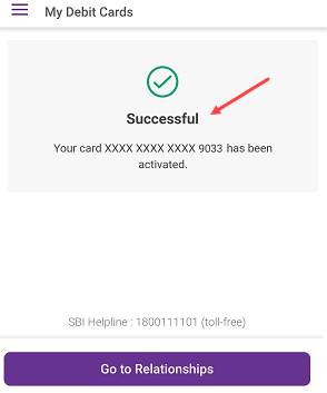 Activate SBI ATM Debit Card on YONO SBI App