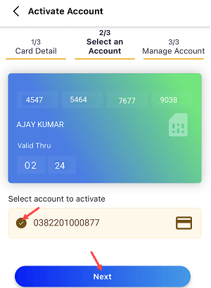 activate canara mobile banking
