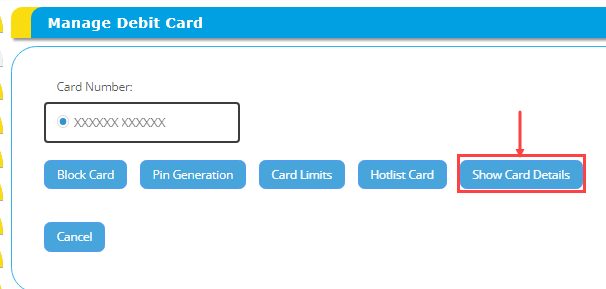 Check Canara Bank Debit Card Number, Expiry Date & CVV Online on net banking