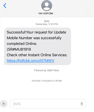  Change HDFC Account Registered Mobile Number Online