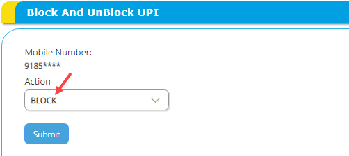 Block Unblock Canara Bank UPI Transfer