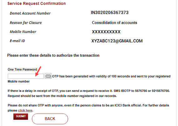 Close ICICI Direct Demat Account