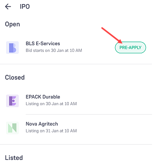Apply IPO Groww
