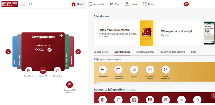 Activate IDFC First Bank Net Banking