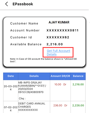 Canara Bank customer ID