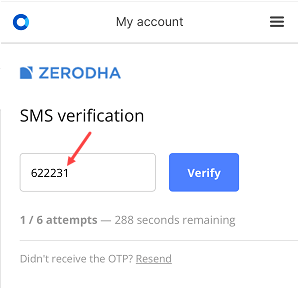 Zerodha change mobile number