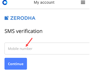 Zerodha change mobile number