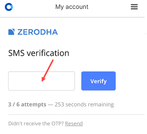 Zerodha change mobile number