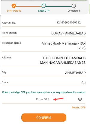 IDBI Bank Change Home Branch Online