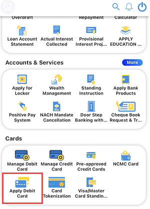 Canara Apply debit Card