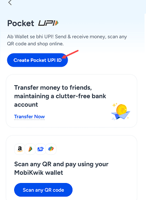 Activate & Complete MobiKwik Pocket UPI KYC 