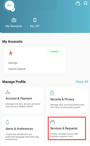 Request a New Bank of India (BOI) Cheque Book from Mobile Banking