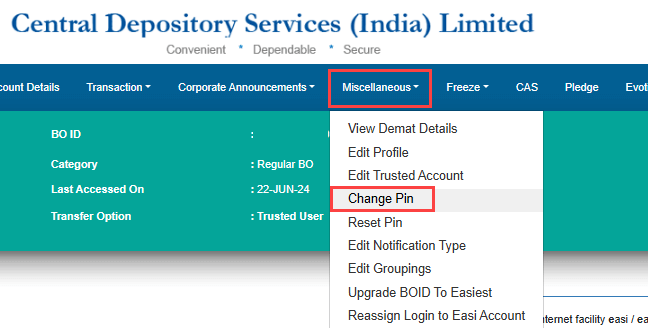Upgrade BOID From CDSL Easi Account To Easiest 