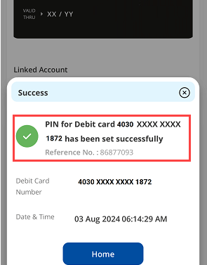 Indian Bank IndSMART Mobile Banking ATM PIN Set Reset Generate