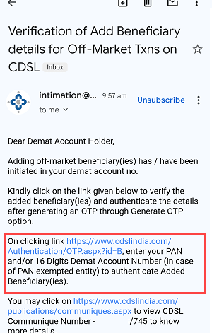 Verify Beneficiary in CDSL Easiest Account