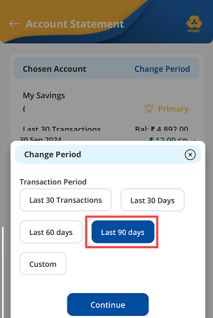 Download Your Indian Bank Account Last 3 Months Statement