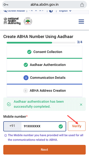 Create Abha Card Online Using an Aadhaar Card