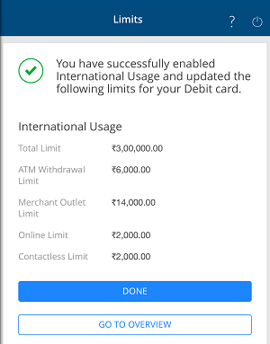 Activate International Online Transactions for HDFC Debit Card