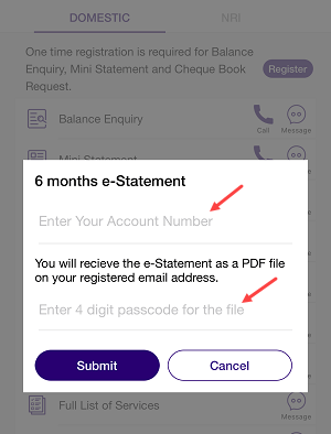 How to Download SBI Account 6 Months Statement by SMS