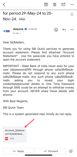 How to Download SBI Account 6 Months Statement by SMS