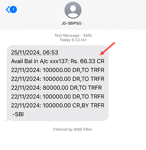 SBI Missed Call Banking