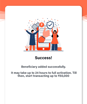Add a Beneficiary Account on Bank of Baroda Mobile Banking
