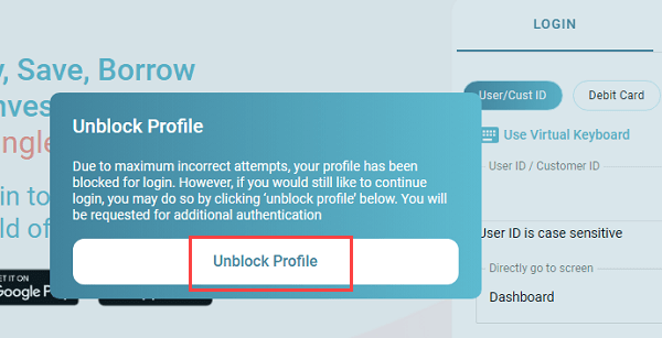 Unblock Bank of India (BOI) Net Banking Profile Access