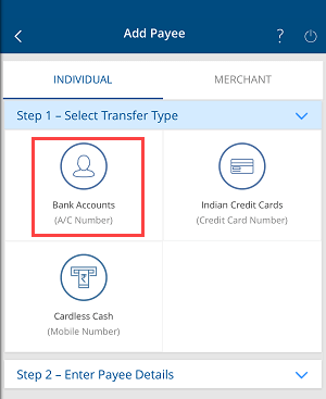 Add Payee Bank Account on HDFC Mobile Banking