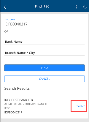 Add Payee Bank Account on HDFC Mobile Banking