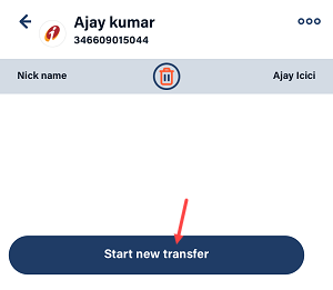 NEFT Money Transfer on Bank of Baroda Mobile Banking