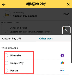 Add Money to Amazon Pay Wallet Using UPI
