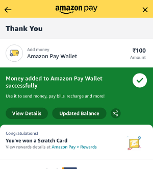Add Money to Amazon Pay Wallet Using UPI