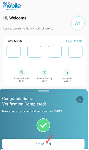 Recover Your BOI Net Banking MPIN