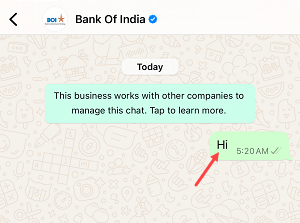 Check Bank of India (BOI) Account Balance on WhatsApp