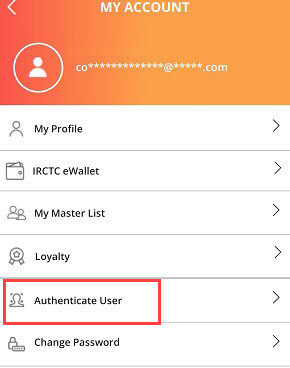  Link Aadhaar Card with IRCTC Account Using Rail Connect App