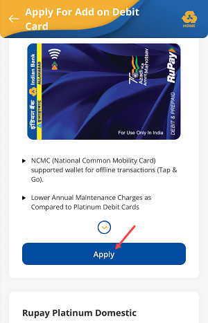 How To Apply Indian Bank ATM/Debit Card Online from IndSMART Mobile Banking | Step by Step Guide