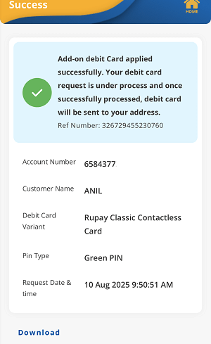 How To Apply Indian Bank ATM/Debit Card Online from IndSMART Mobile Banking | Step by Step Guide